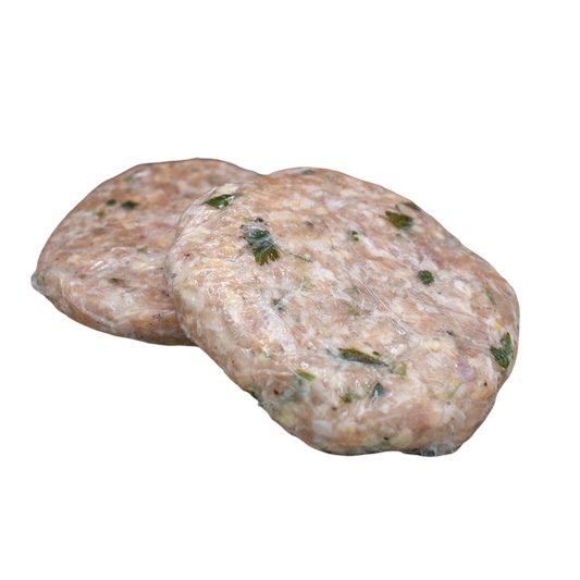 Hamburguesa preparada de pollo